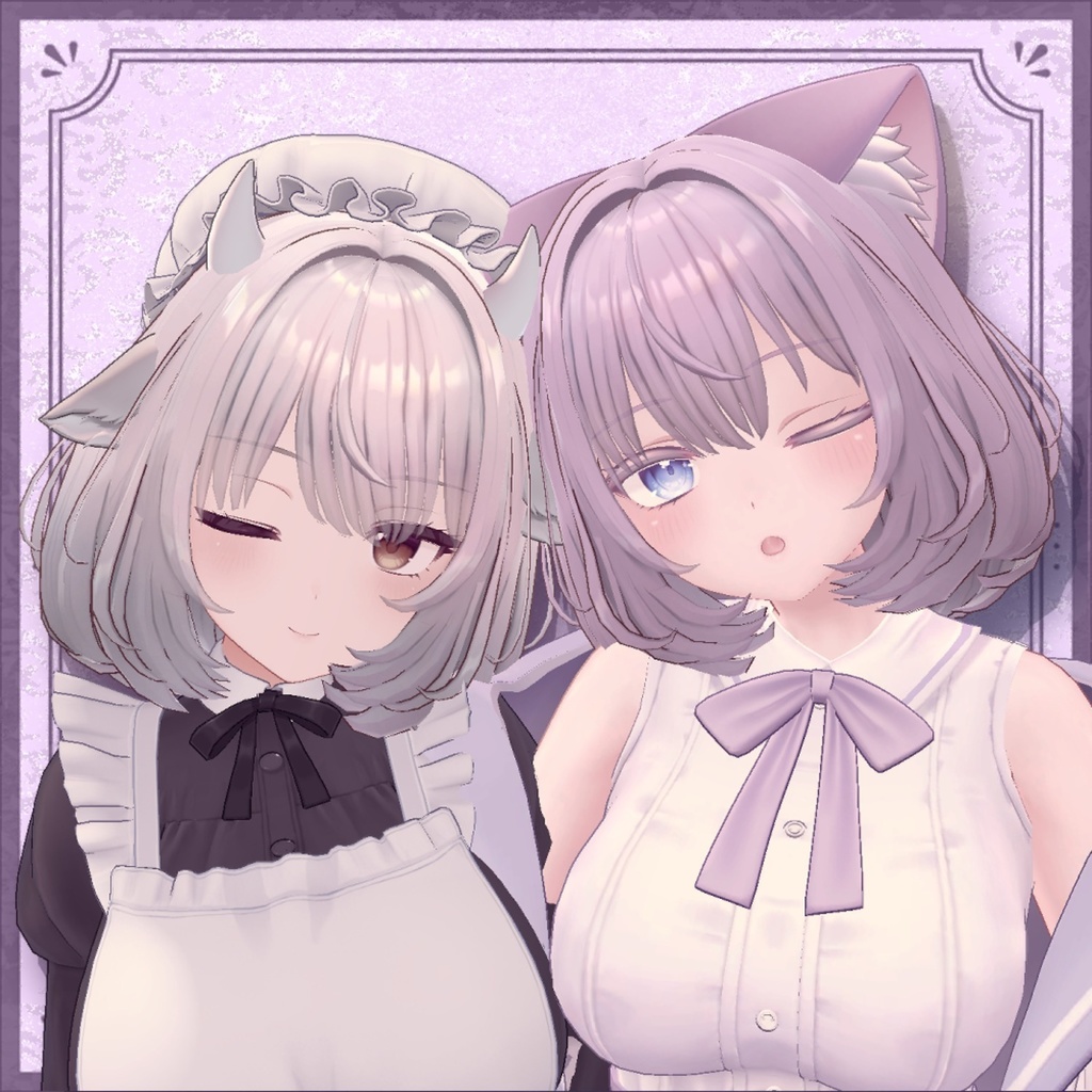 【33アバター対応】ふわもふミディアムヘア -Fuwamofu Medium Hair-【PB対応】