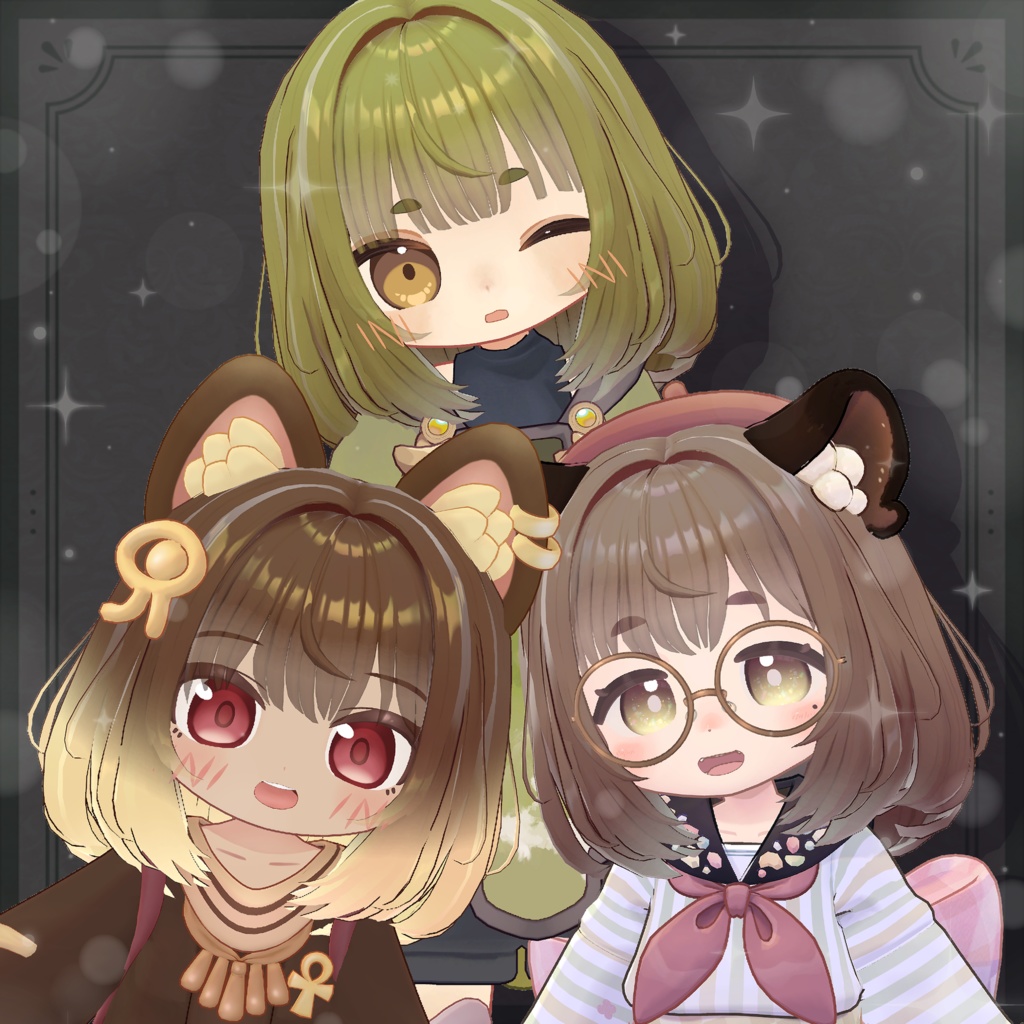 【33アバター対応】ふわもふミディアムヘア -Fuwamofu Medium Hair-【PB対応】