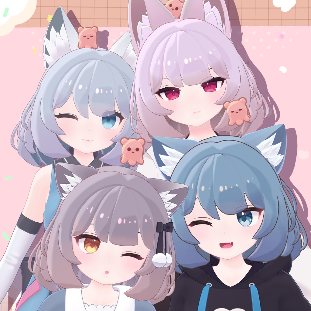 【17アバター対応】メンダコ・ミディアムヘア -Mendako Medium Hair-【PB対応】