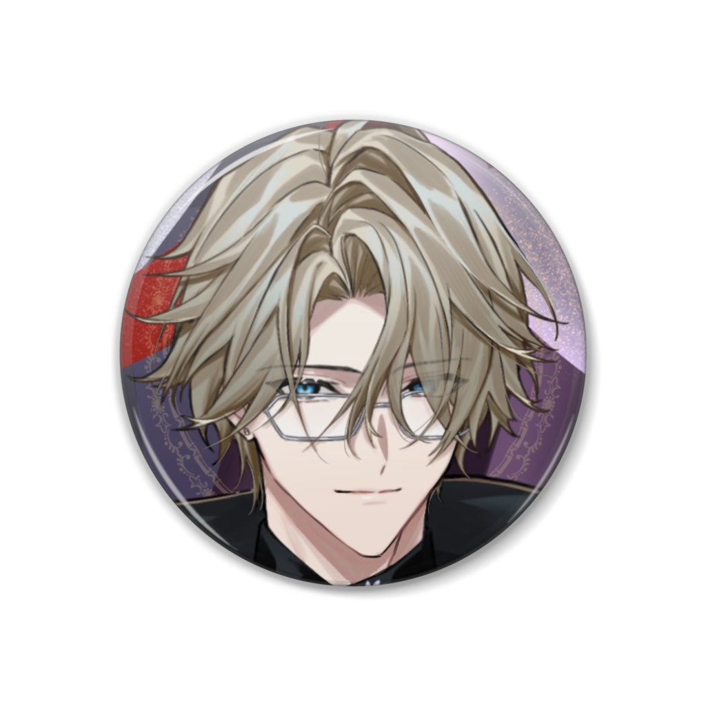 【3周年記念グッズ】柊雨 缶バッジ 黒衣装ver 38mm