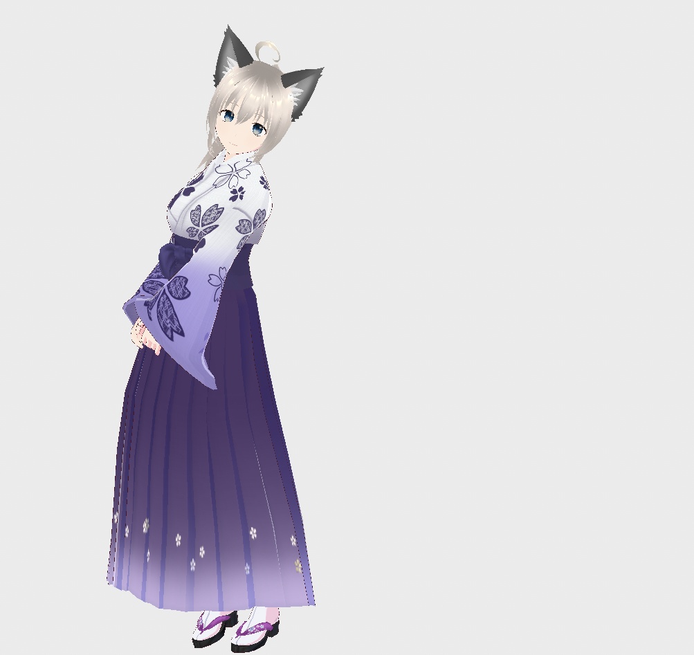 女子はかま VRoid VRMデータ