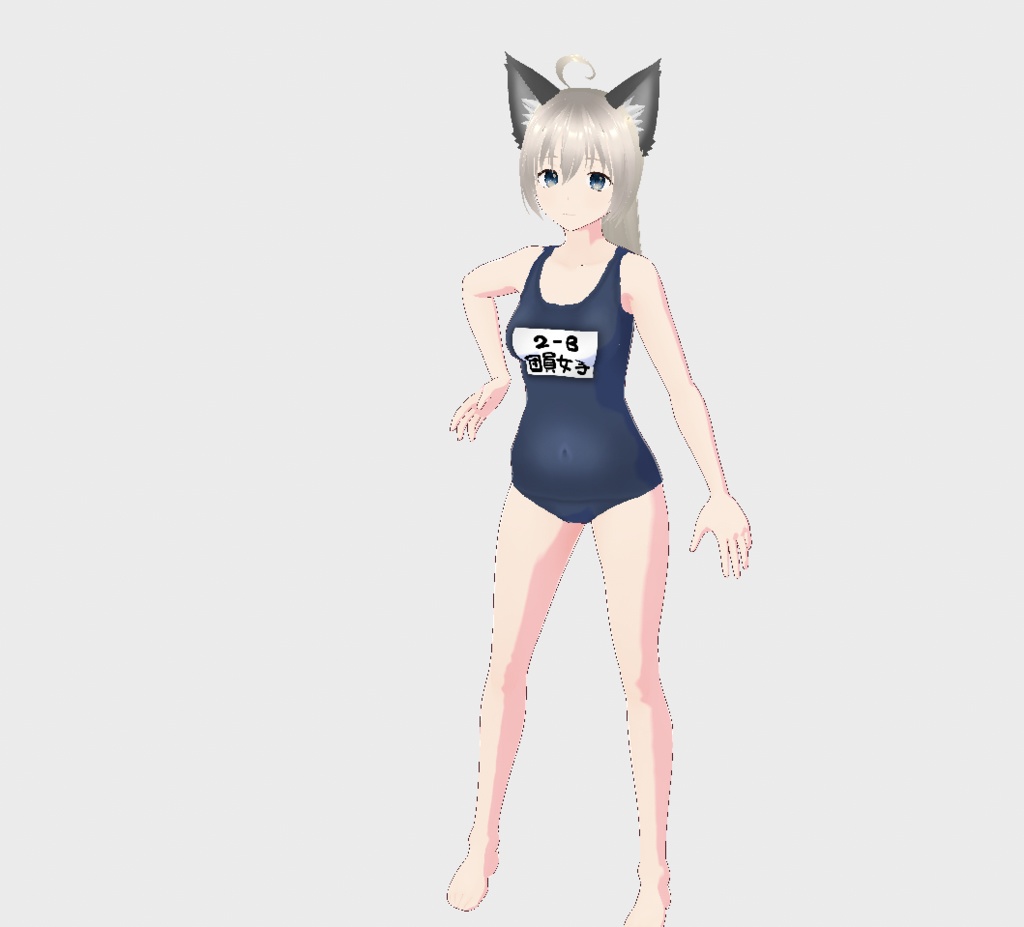 団員女子スク水着　 VRoid　VRMデータ