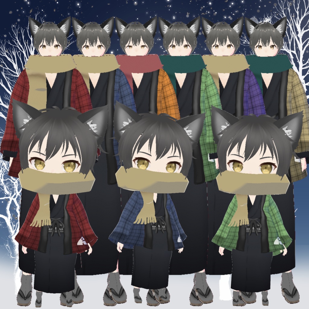 団員半纏　 VRoid　テクスチャ
