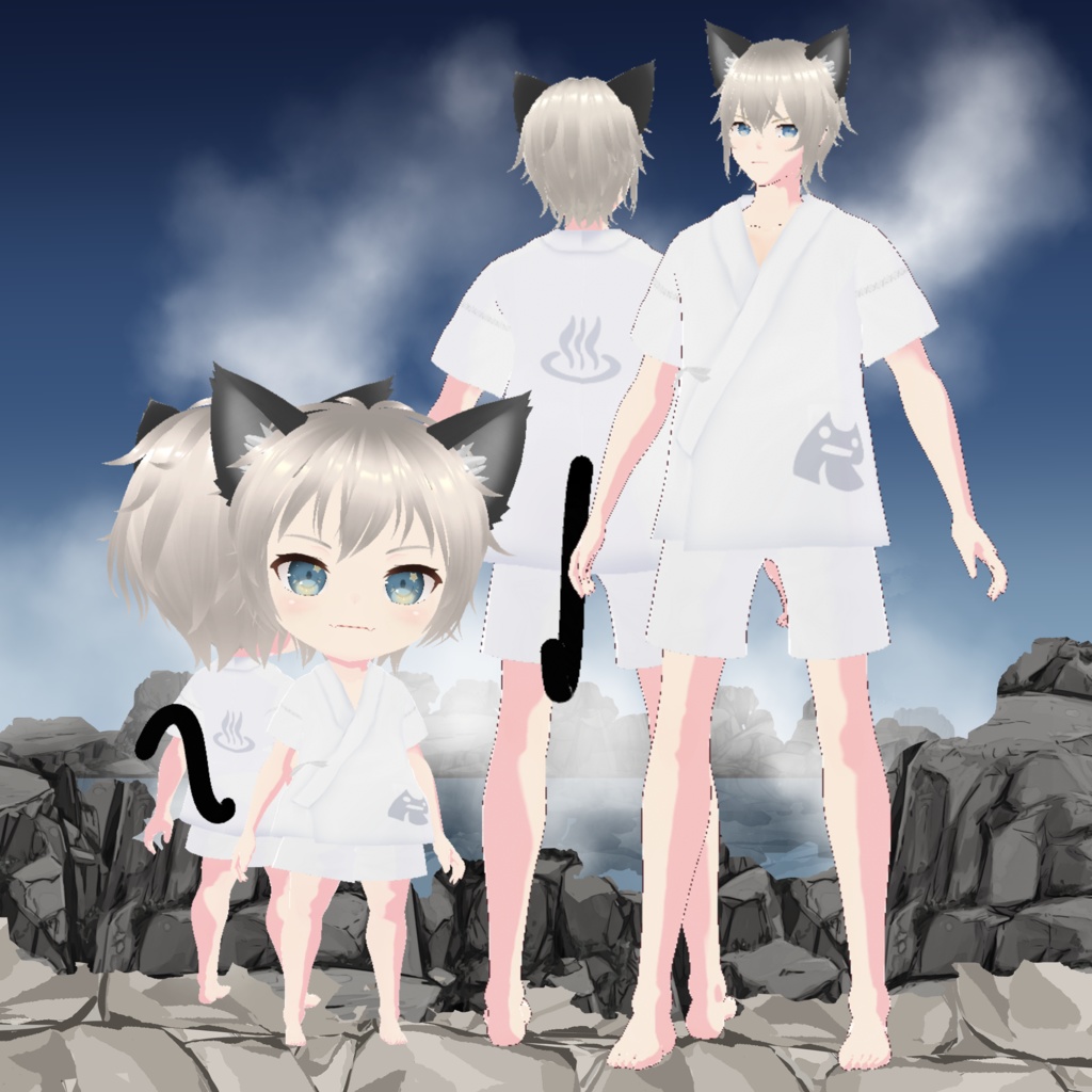 団員湯あみ服VRoidデータ