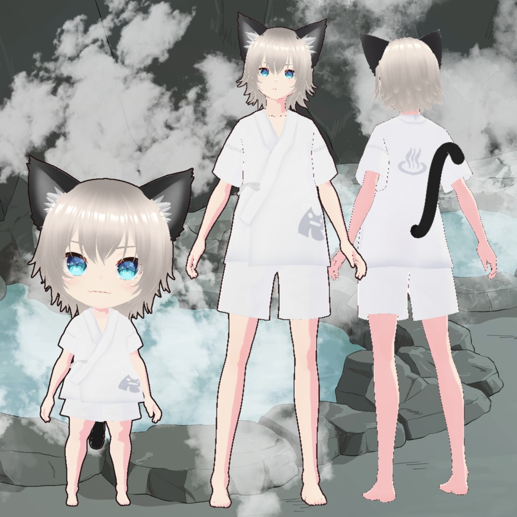 団員湯あみ服VRoidデータ