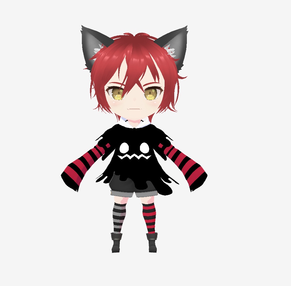 ハロウィンおばけ服ロキロキ団VRoidデータ、VRMデータ