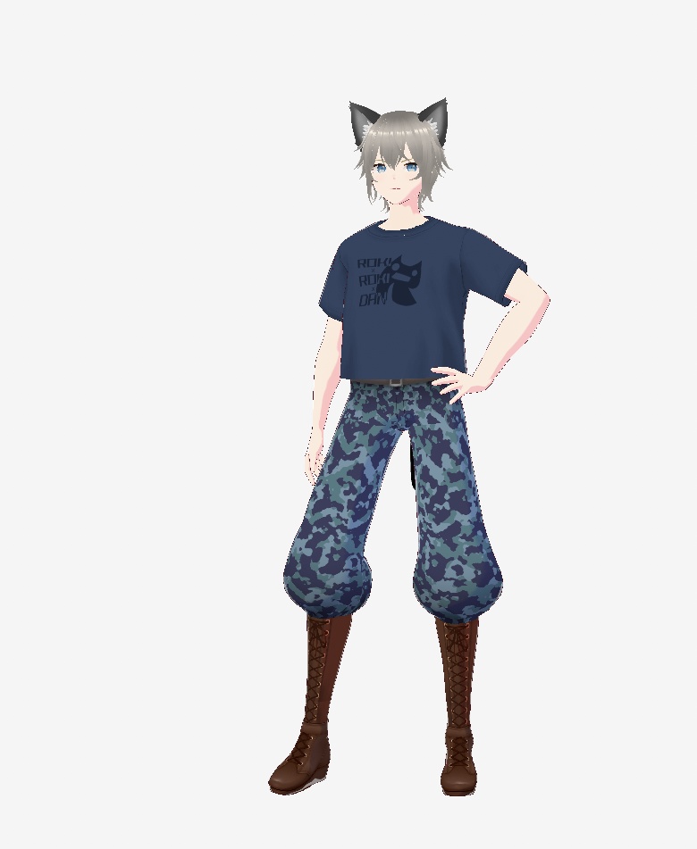 ロキロキ団迷彩服VRM VRoid