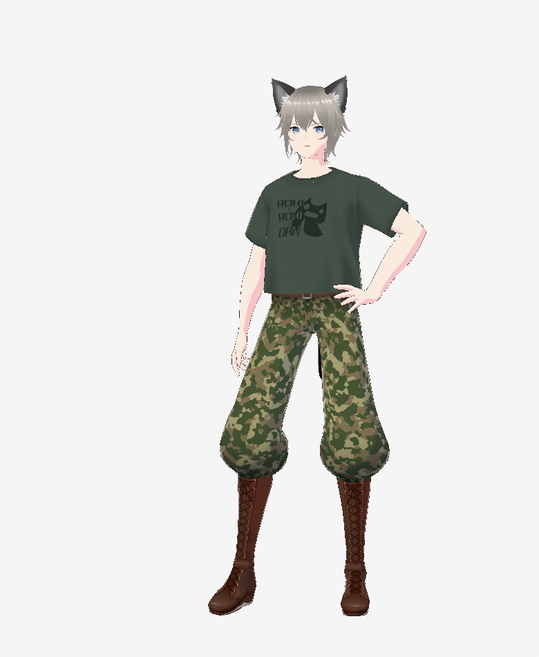 ロキロキ団迷彩服VRM VRoid