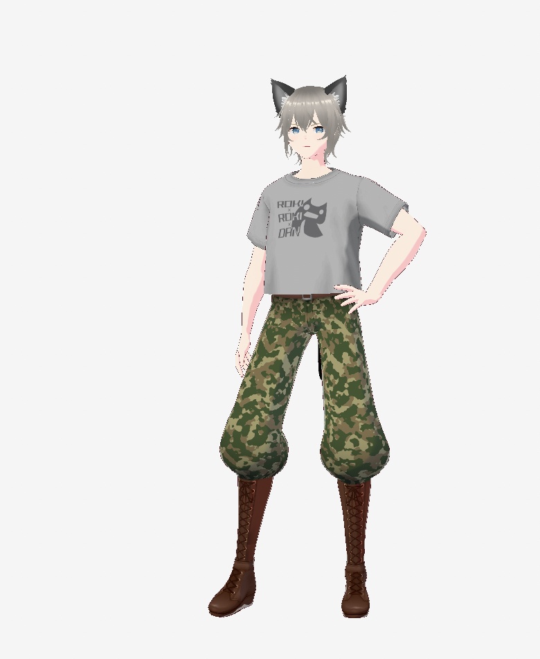 ロキロキ団迷彩服VRM　VRoid