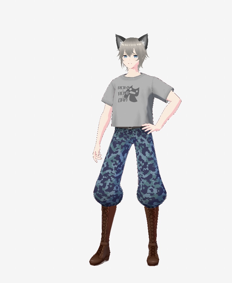 ロキロキ団迷彩服VRM VRoid