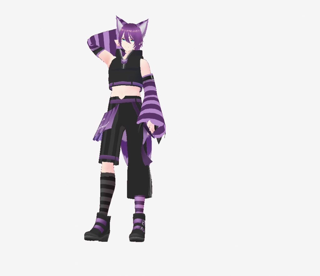 チェシャ猫のみ 不思議の国のアリス VRoidデータ VRMデータ キラキラ目入り
