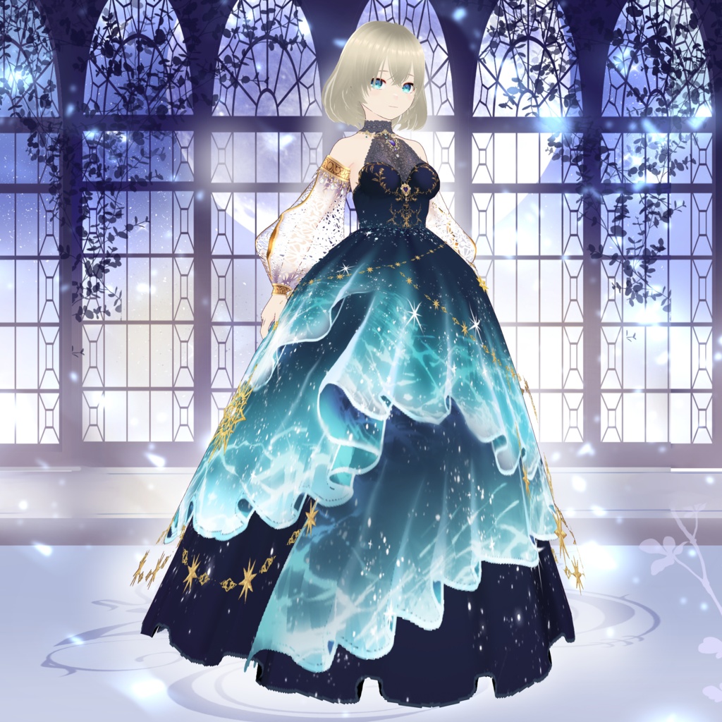 星ドレス　Vroid・VRMデータ入り