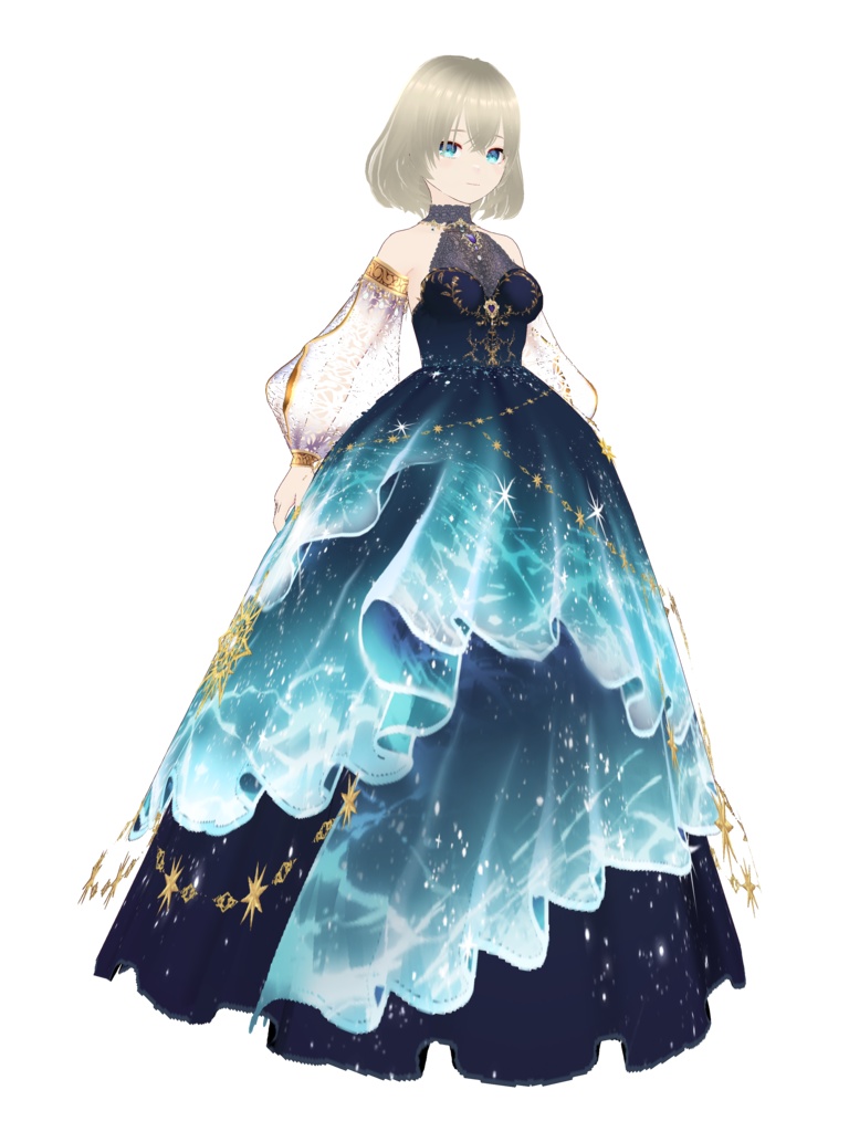 星ドレス Vroid・VRMデータ入り