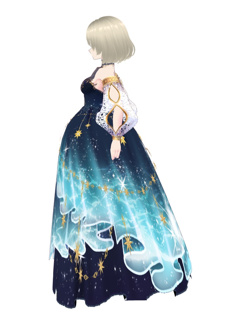 星ドレス Vroid・VRMデータ入り