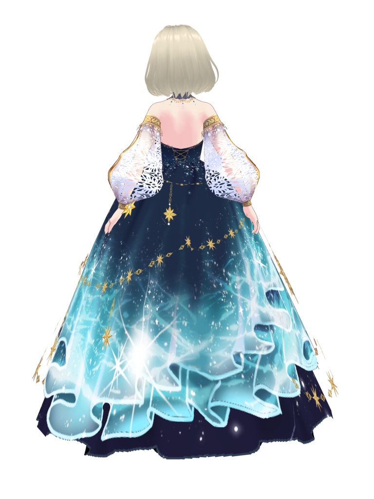 星ドレス Vroid・VRMデータ入り
