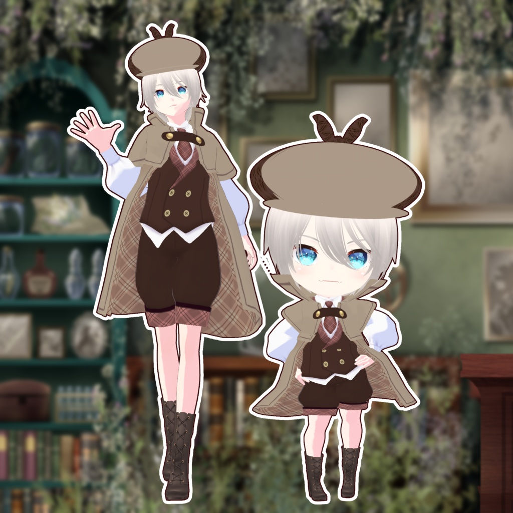 探偵 Vroid・VRMデータ入り