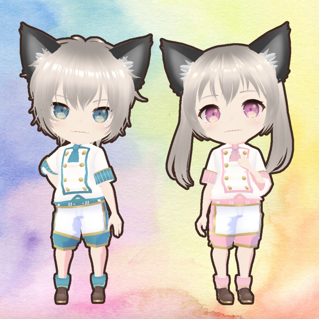 コック(Vroidレイヤー内に色多数) Vroid・VRMデータ入り