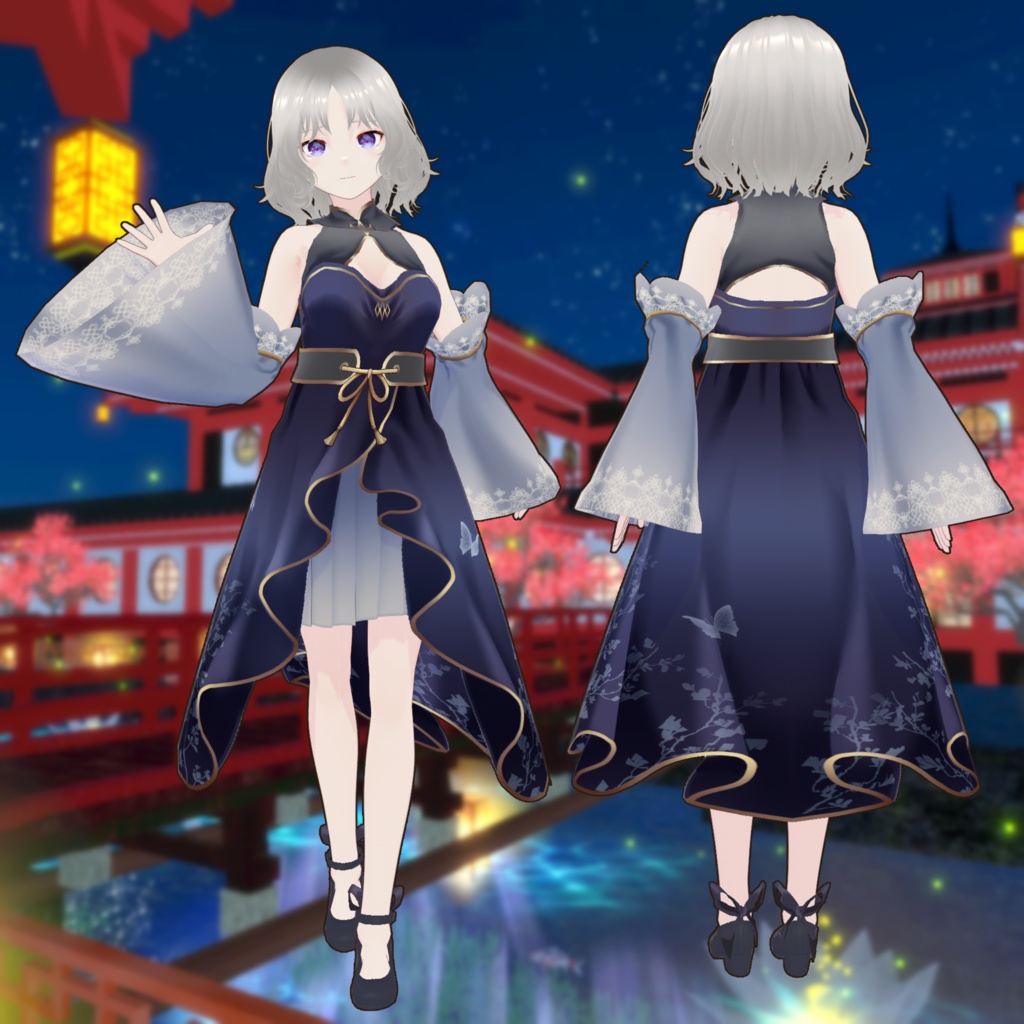 中華ドレス　Vroid・VRMデータ入り