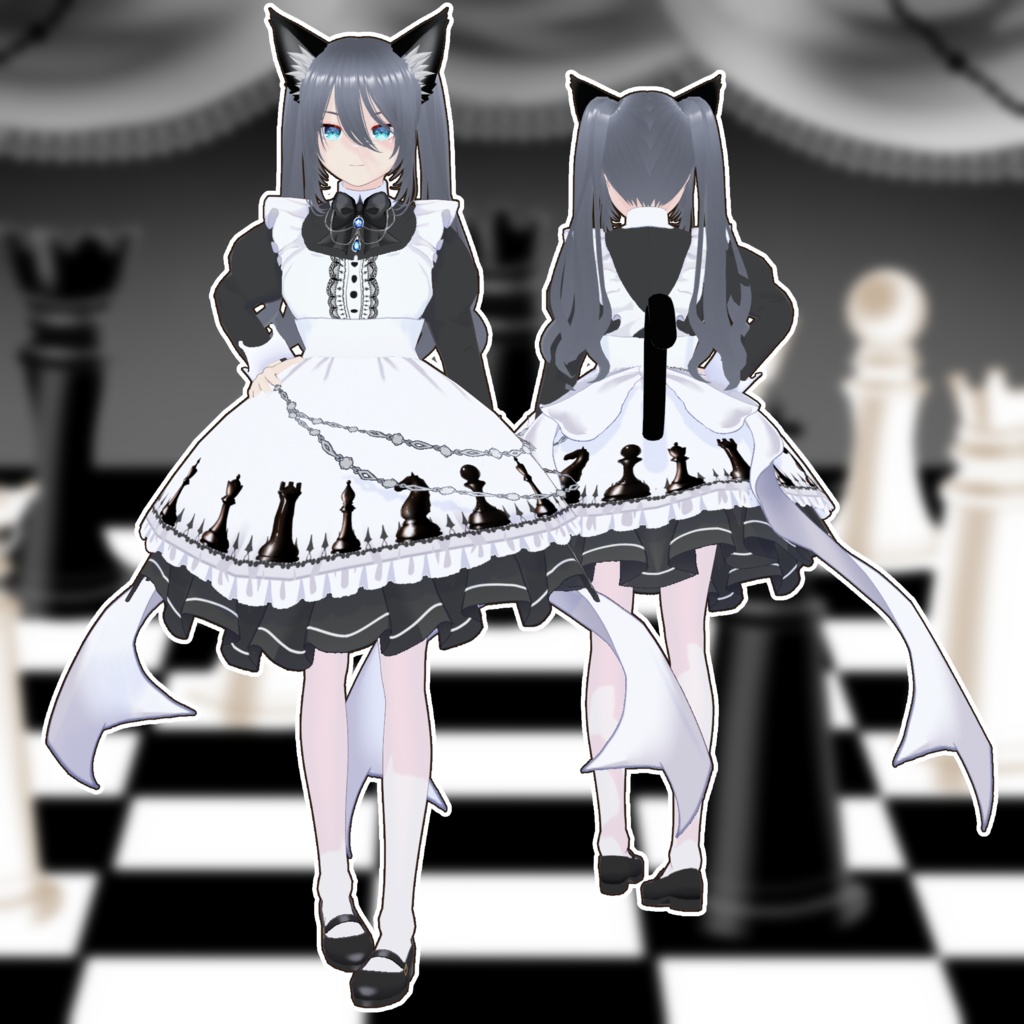 チェスメイド　Vroid・VRMデータ入り