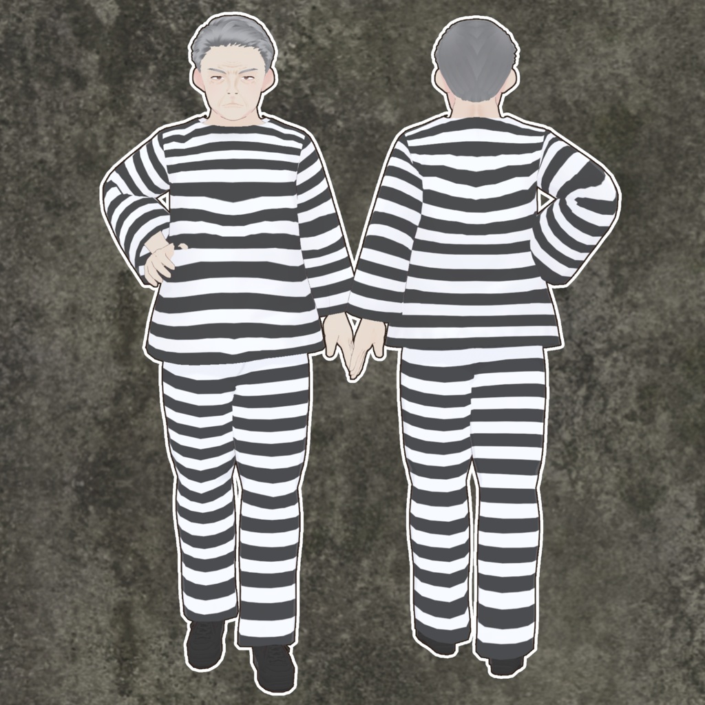 囚人おっさん Vroid・VRMデータ入り