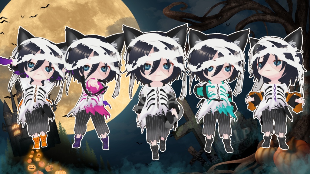 ハロウィン男子　（色多数）Vroid・VRMデータ入り
