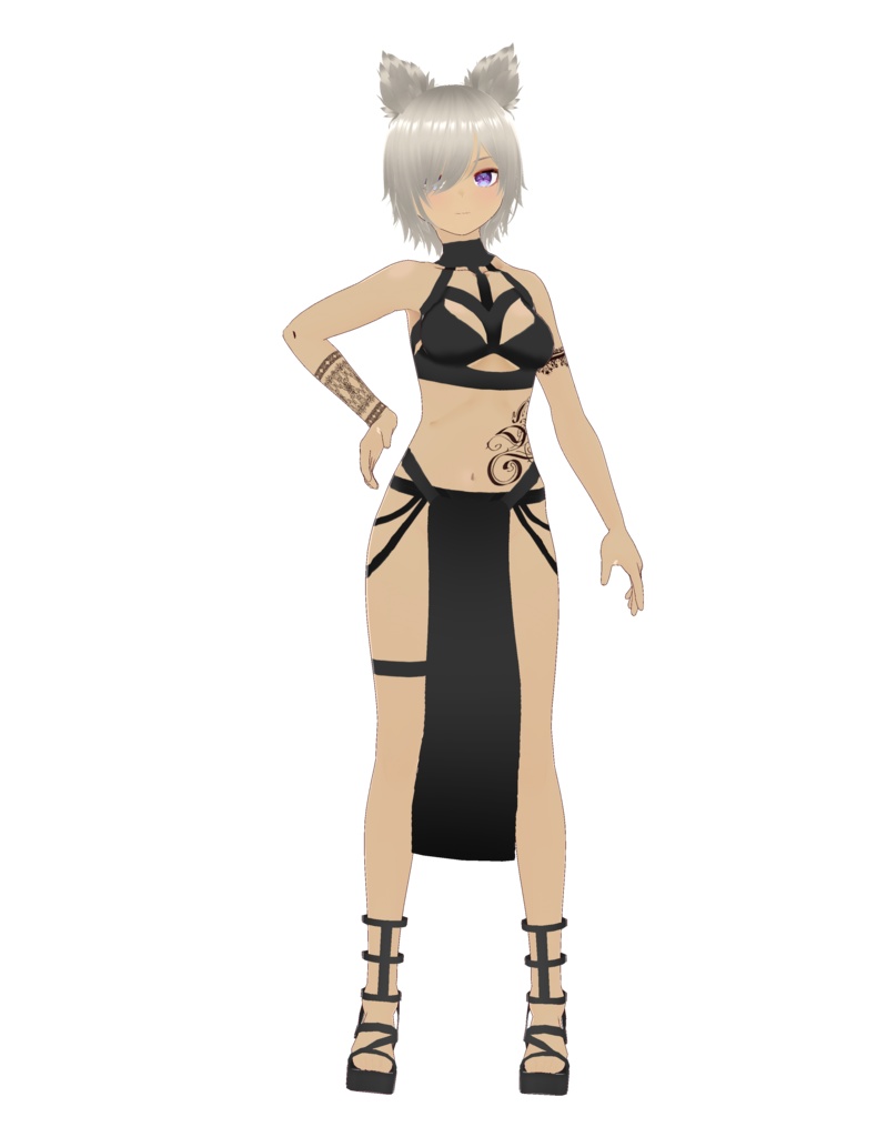 セクシー水着褐色肌 Vroid、VRMデータ