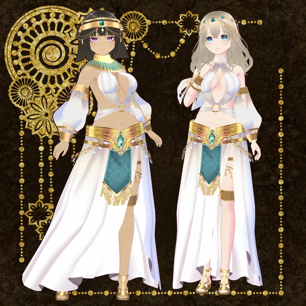 クレオパトラと女神 Vroid・vrmデータ入り