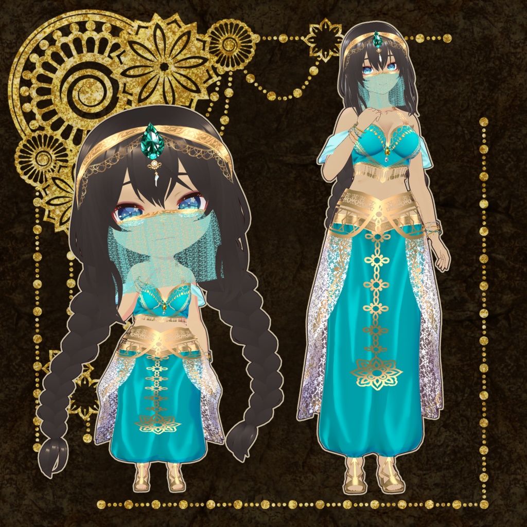 ジャスミン Vroid・vrmデータ入り