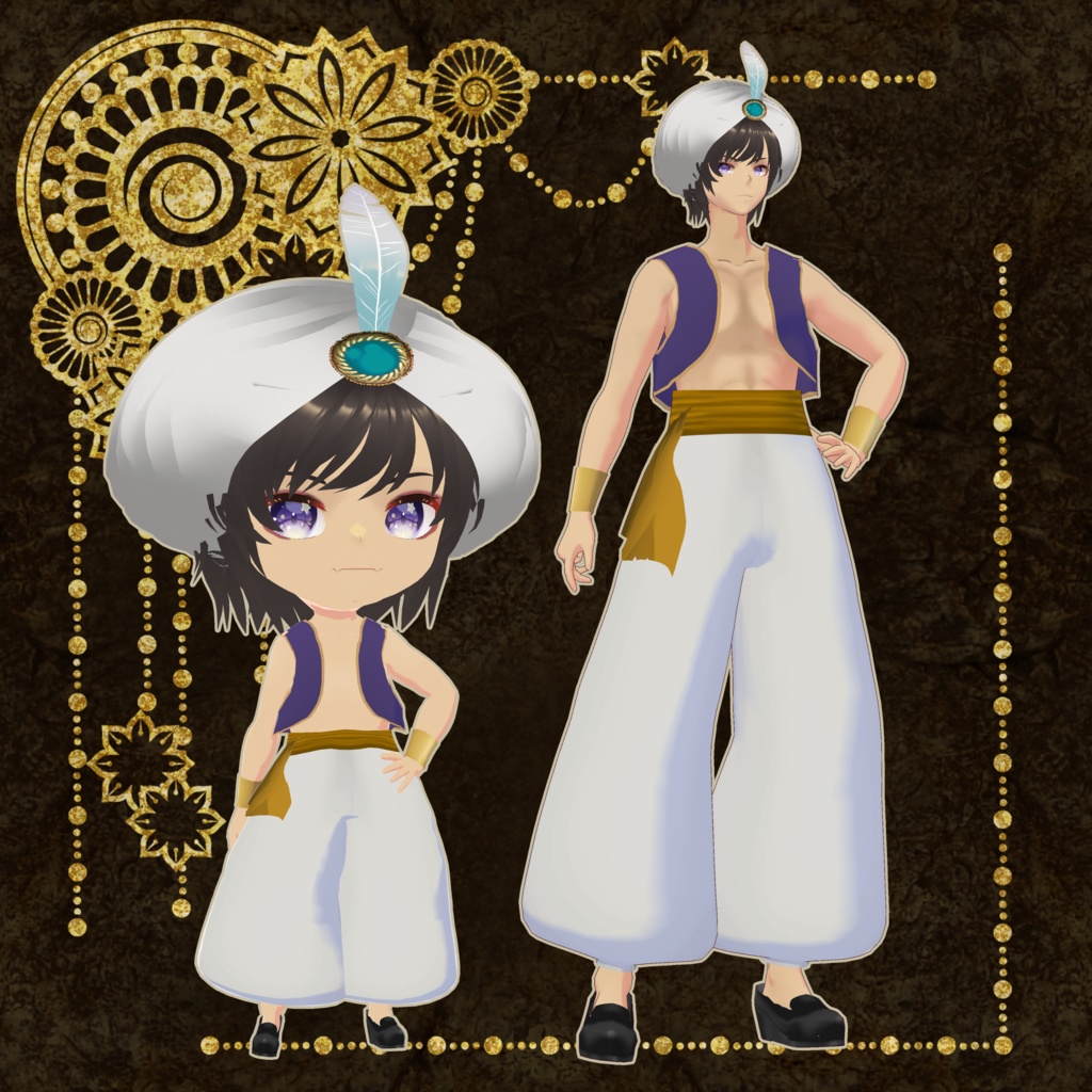 アラジン　Vroid・vrmデータ入り