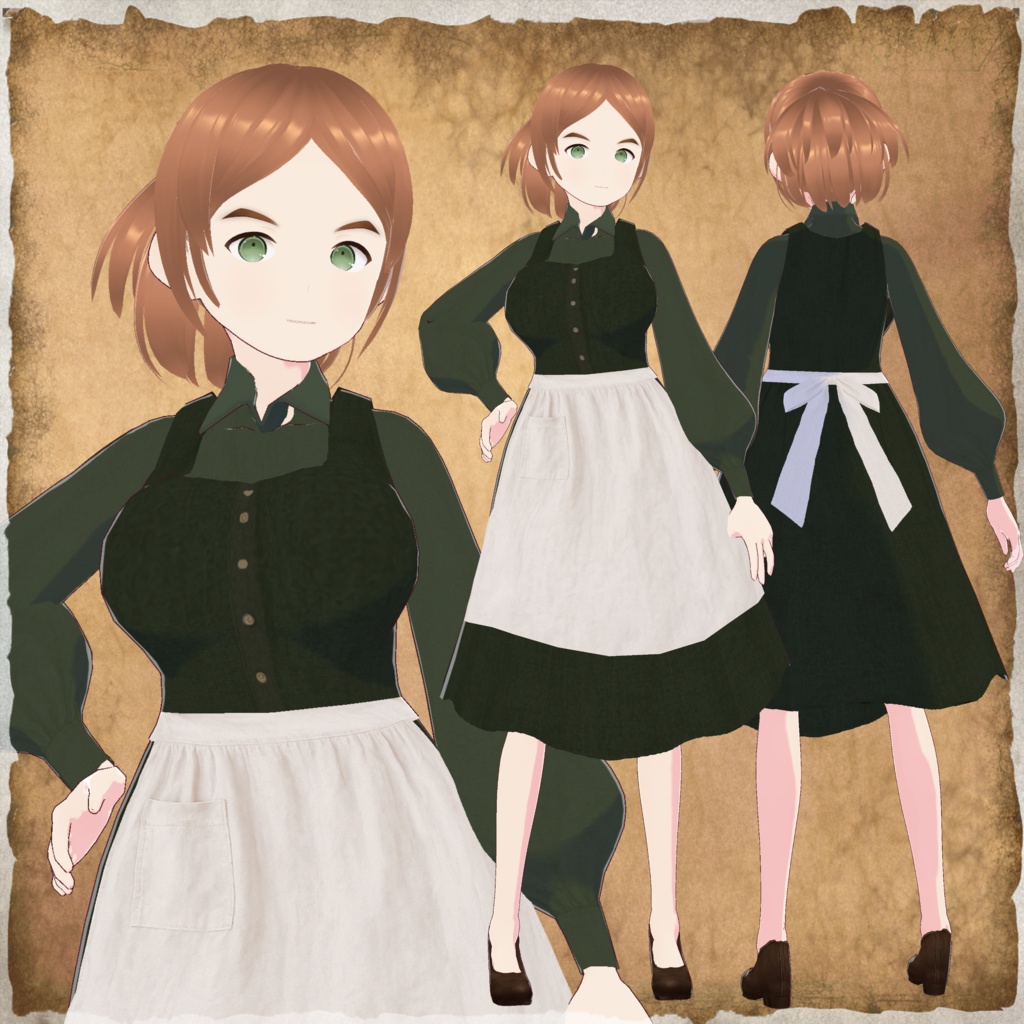炭鉱町の女将さん vrm・vroid・xwearデータ入り
