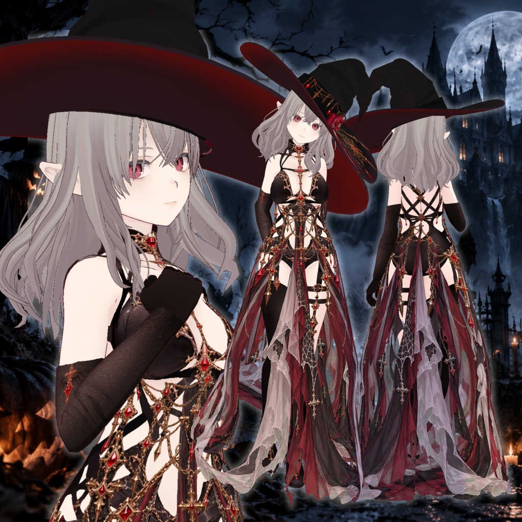 ハロウィン2026女王　vrm・vroid・xwearデータ入り　★ワールドオープン前先行販売★