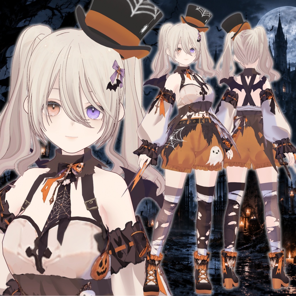 ハロウィンかぼちゃパンツ女の子2026　vrm・vroid・xwearデータ入り　★ワールドオープン前先行販売★
