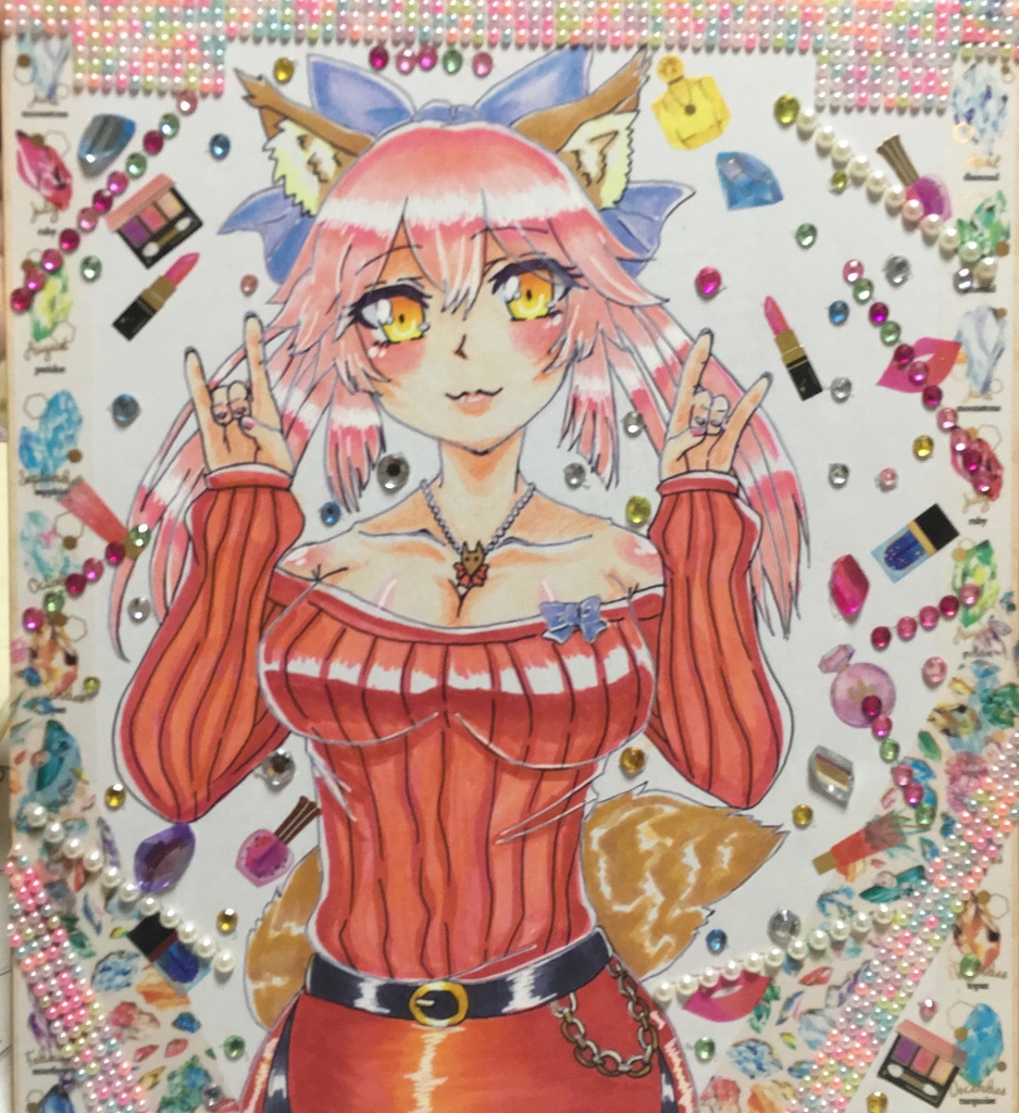 ※完売【FGO】玉藻オリジナル私服【色紙】