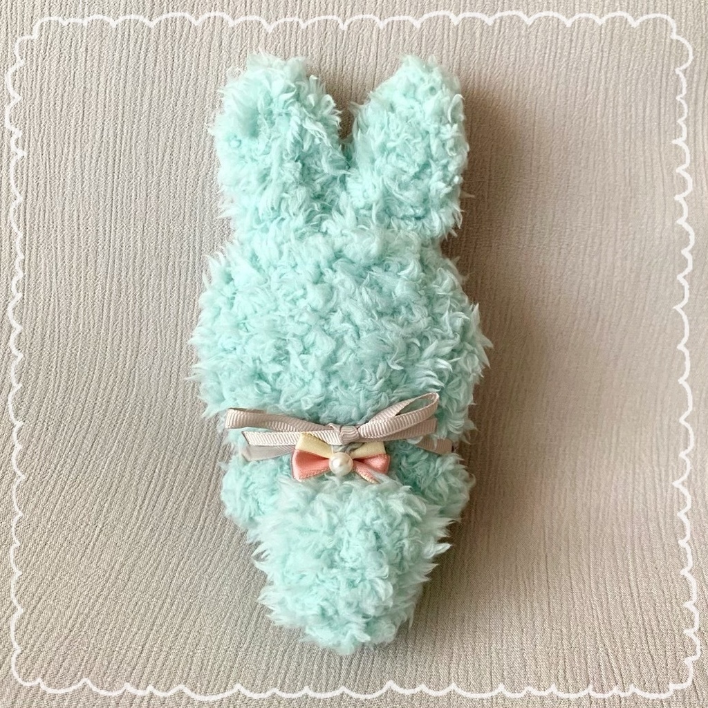 ぬい服 着ぐるみ 10cm 水色うさちゃん AK34