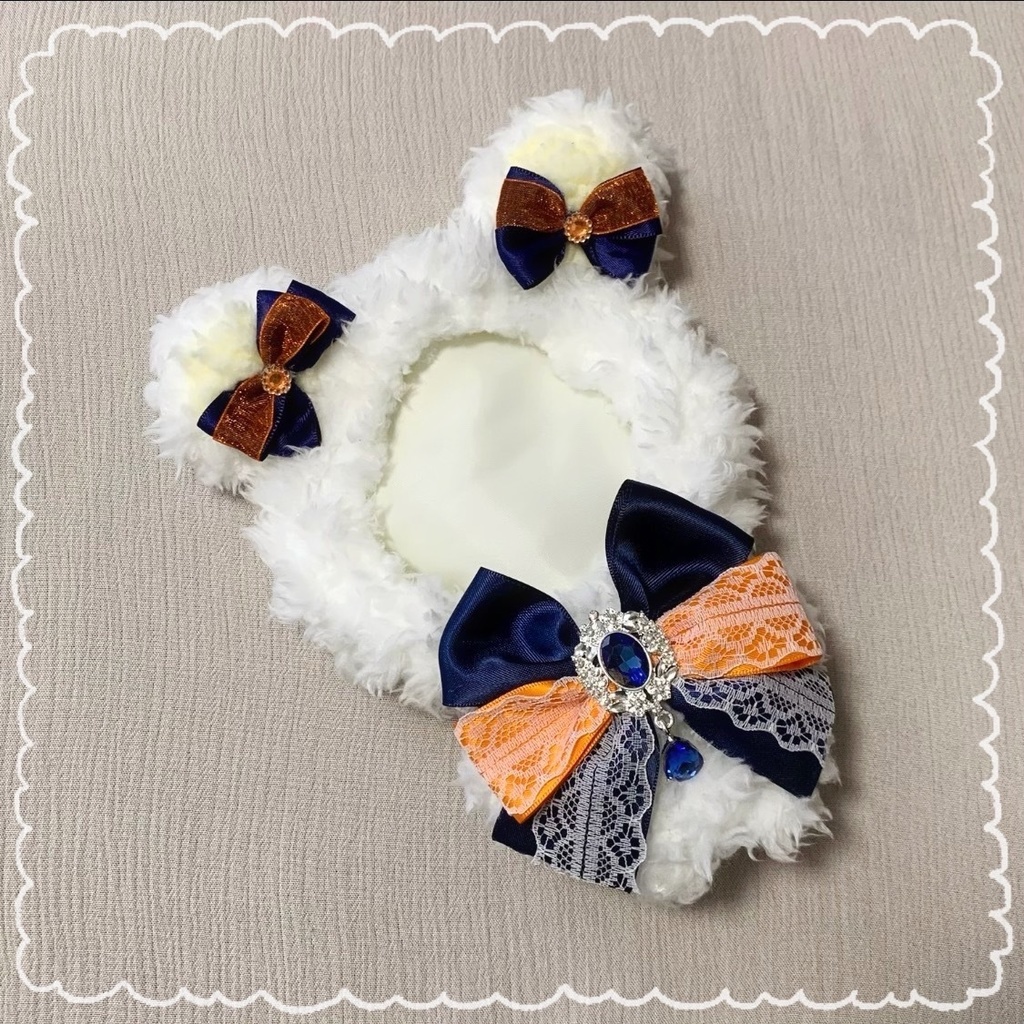 あんスタ 着ぐるみ 16cm バッグチャーム付き 紺×オレンジくまさん ZK2