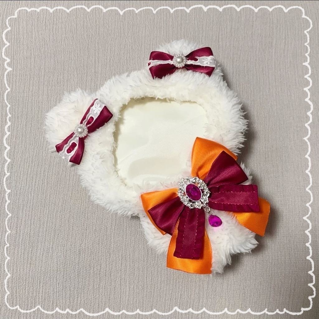 あんスタ着ぐるみ16cmバッグチャーム付 オレンジ×ワインレッドくま ZK10