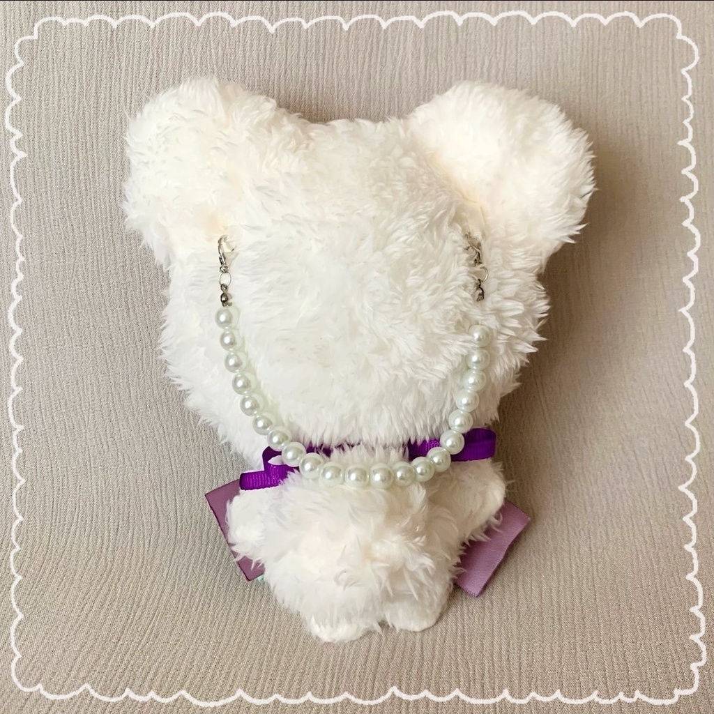 あんスタ着ぐるみ16cmバッグチャーム付 ターコイズ×パープルくま ZK11