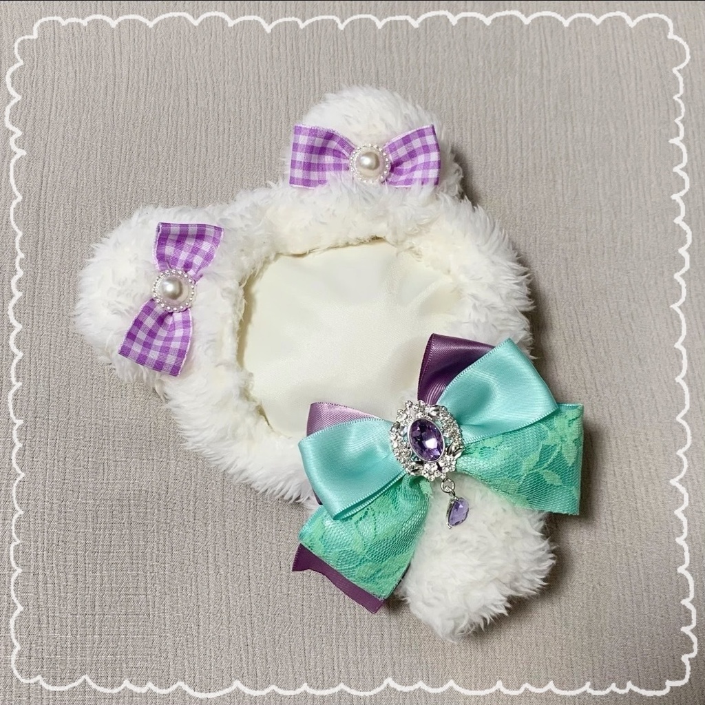 あんスタ着ぐるみ16cmバッグチャーム付 ターコイズ×パープルくま ZK11