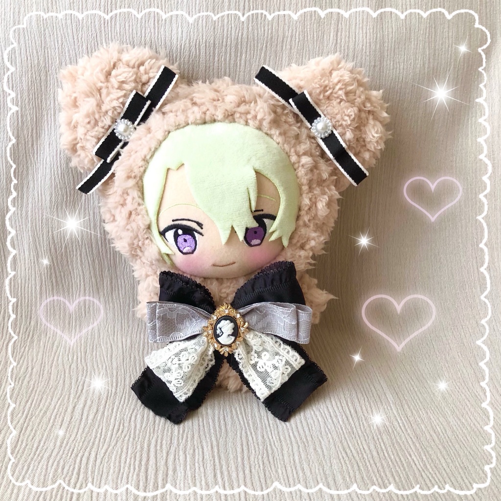 あんスタ♡ぬい服♡くま耳ファーベレー帽コーデ - クラフト・布製品