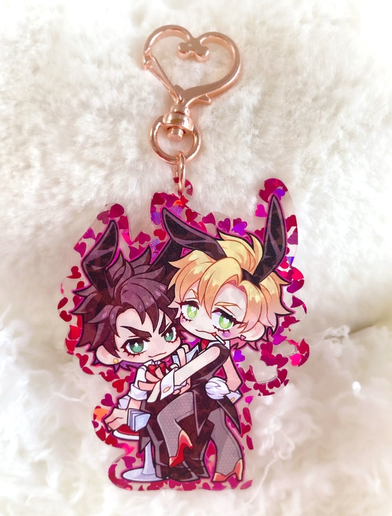 ▼ジョジョ 波紋戦士ハートアクリルキーホルダー