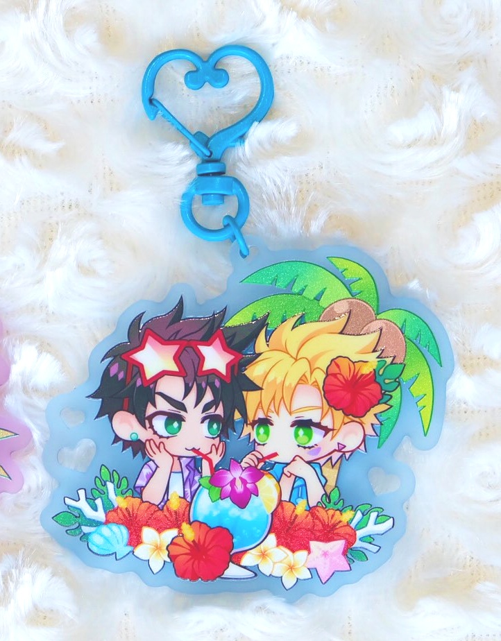 ▼ジョジョ 波紋戦士常夏アクリルキーホルダー