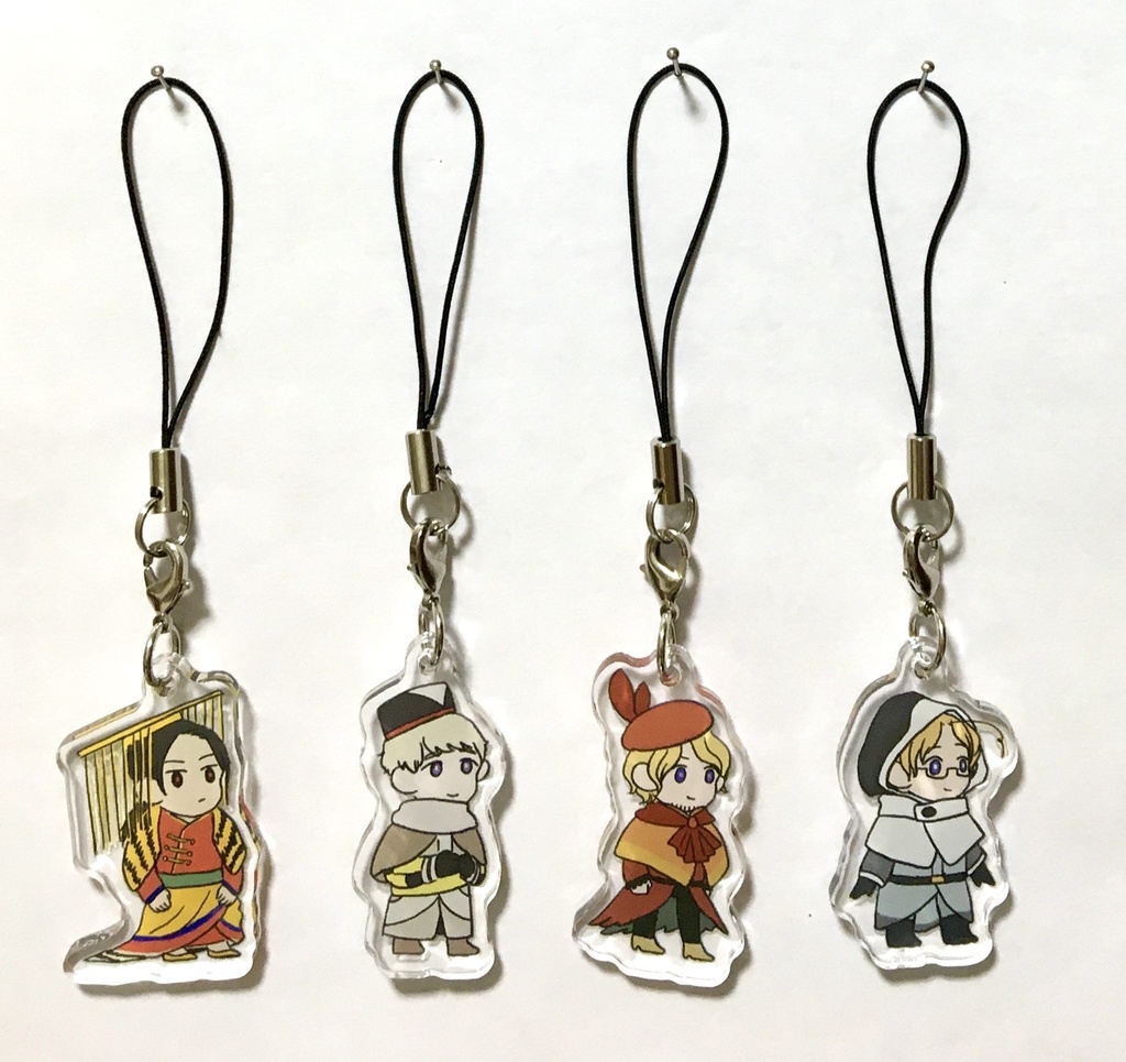 鳥モチーフ アクリルストラップ