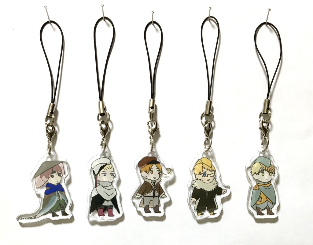 鳥モチーフ アクリルストラップ