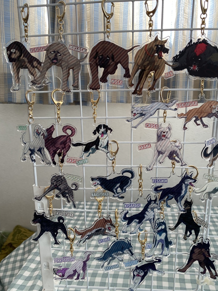 銀牙マラソンアクリルキーホルダー