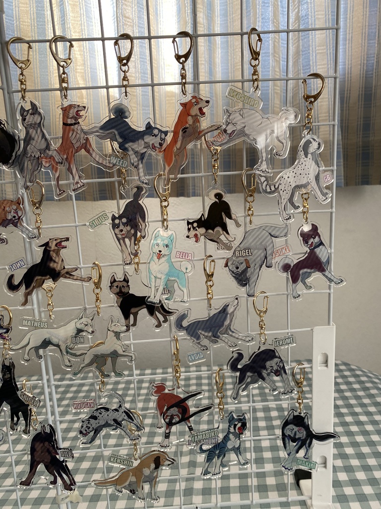 銀牙マラソンアクリルキーホルダー