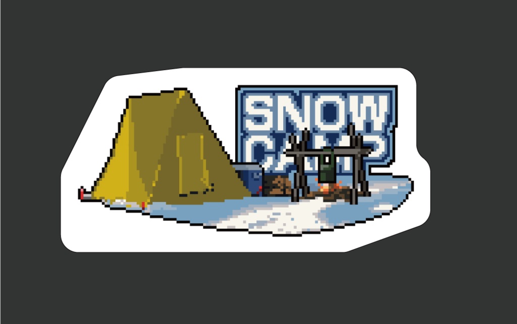 SNOW CAMPステッカー
