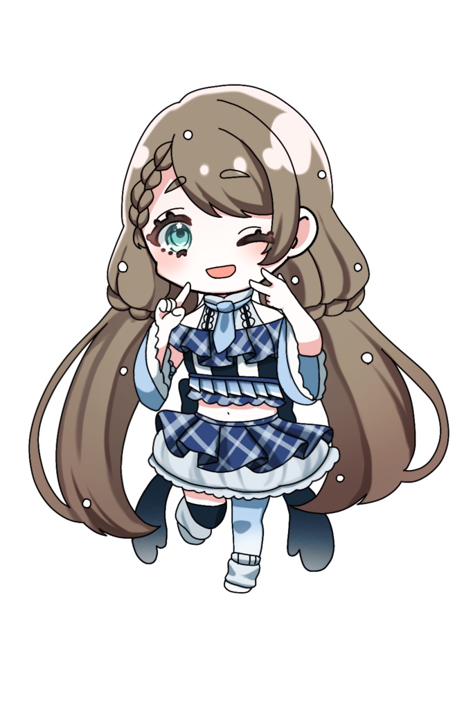 あいぶいオーロラアクリルキーホルダー「ぷくちゃん」