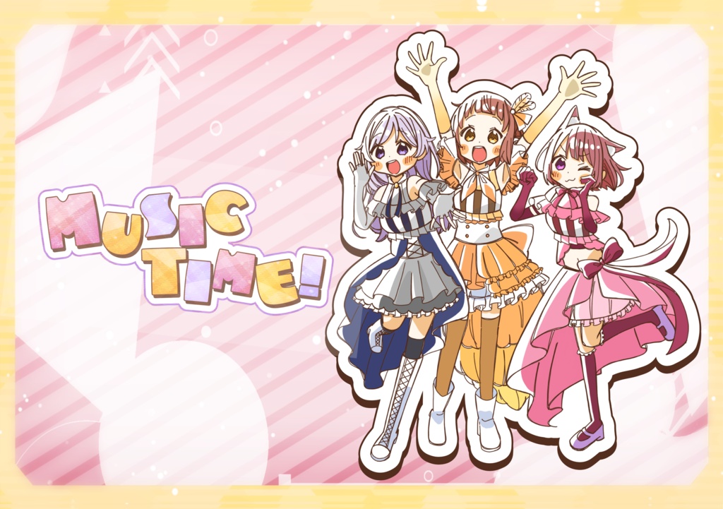 あいぶい「MUSIC TIME！」ハートホログラムクリアファイル