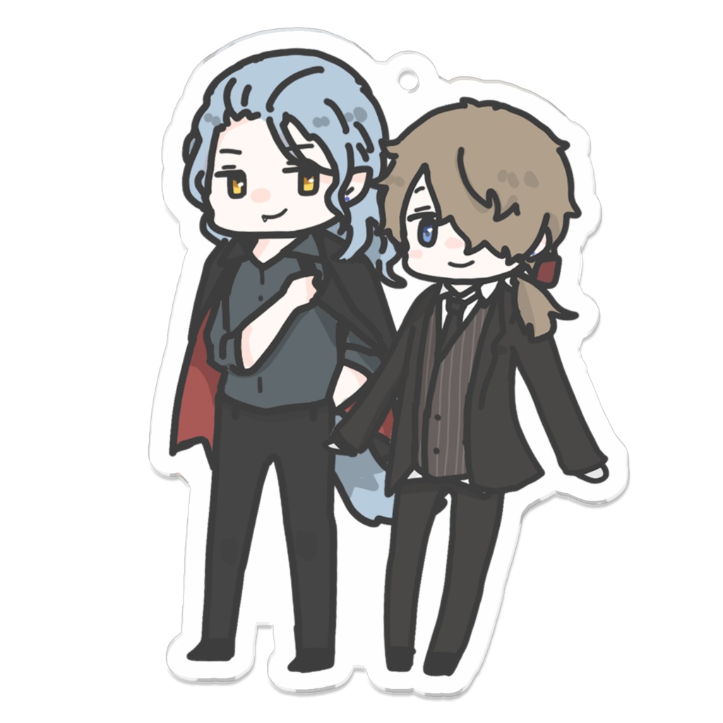 狼男と吸血鬼アクキー ぱんやさん Booth