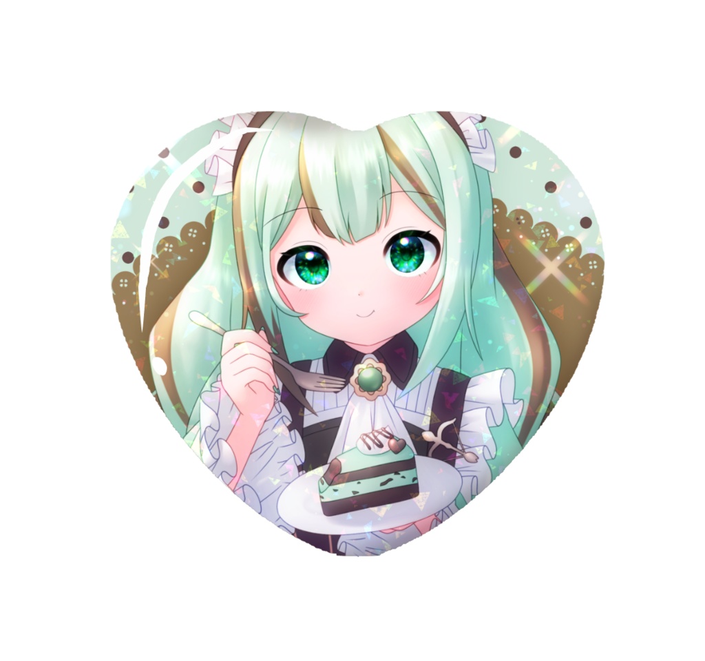 【受注生産】誕生日記念◇ハート型缶バッジ1